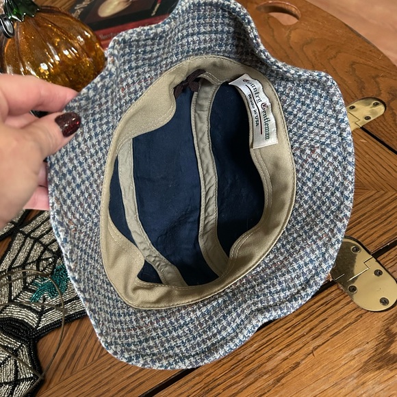 Vintage Wool Houndstooth Walking Hat by Country Gentleman - Picture 6 of 7